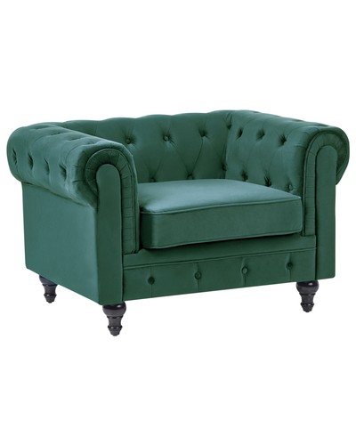 Fauteuil velours vert - fauteuil,