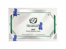 2025 Topps Triumphant Tennis New Factory Sealed Hobby Box - QUANTITY AVAILABLE