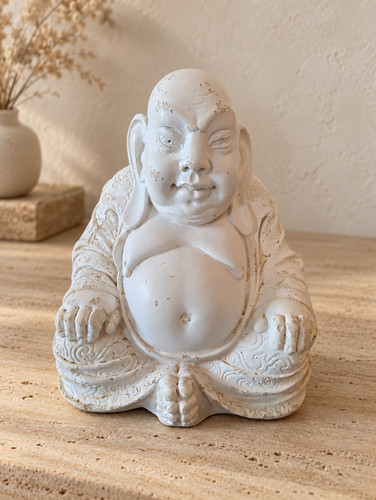 Bouddha rieur plâtre - rieur,