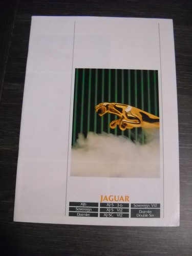 Catalogue brochure jaguar - catalogue/brochure, xj6