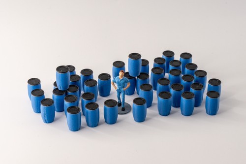 Futs plastique 220l - futs, 1:87