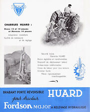▬►Prospectus Original de 1956 CHARRUE PORTÉE HUARD  Tracteur tratorri traktor