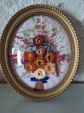 ANCIEN CADRE OVAL VERRE