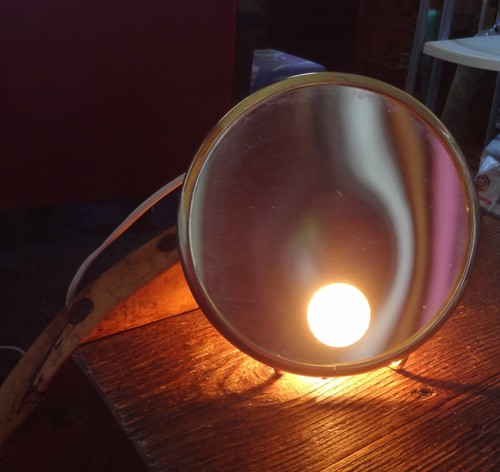 Ancien miroir grossissant - ancien,