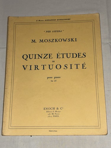 Moszkowski quinze études - m.,