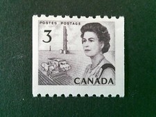 Canada Scott #466, MNH, Timbre en rouleau, Reine Elizabeth II, 1967-72