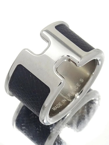 Bague noire ton argent - , hermÈs