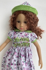 robe et chapeau pour poupée