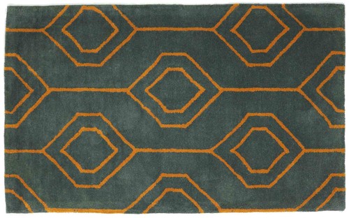 Tapis laine 90x150 - laine, gris