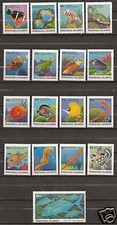 MARSHALL ISLANDS # 168-184 TROPICAL FISH