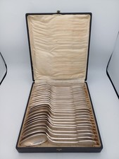 Ercuis Silver Metal Houseware - 24 Pieces (12 Spoons + 12 Forks)