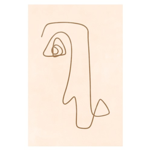 Affiche art linéaire abstrait - linéaire,
