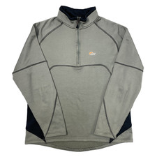 Lowe Alpine Aleutian Fleece Jumper 1/4 Zip Green Womens Medium