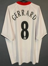 MEN GERRARD FC LIVERPOOL 2005/2006 FOOTBALL SOCCER SHIRT JERSEY MAILLOT SIZE 2XL