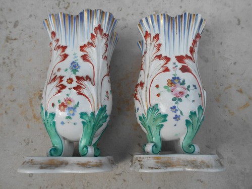 Paire vases porcelaine - paire, en