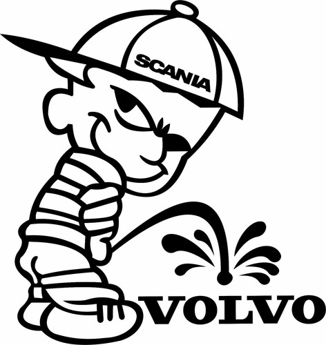 Sticker scania volvo - scania, vs