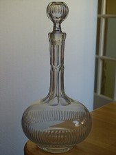 ANTIQUE BACCARAT WINE DECANTER CRYSTAL CUT RENAISSANCE MODEL 1920