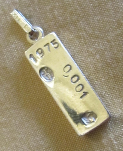 Pendentif plaqué fix mini - or,