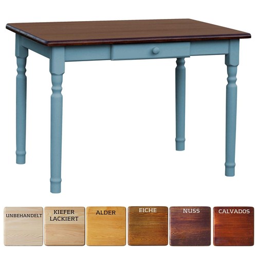 Table manger bleue avec - table,