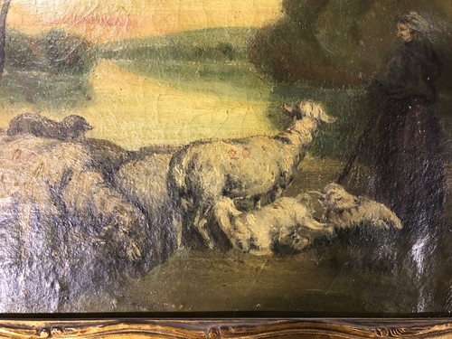 Huile sur toile - huile,