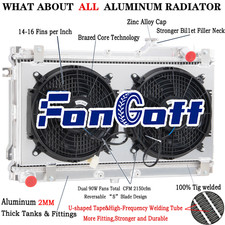 3 Rangées Aluminium Radiateur