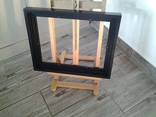 Format Figure, Encadrement Caisse américaine en bois ,Finition Satinée Noire ,