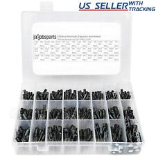 500pc Radial Electrolytic Capacitor Assortment Kit 24 Value 0.1uF-1000uF 10V-50V