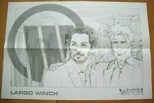 1 Dessin / Crayonné « inédit » représentant Largo Winch et Tomer Sisley