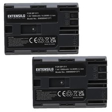 2 Batteries pour Canon EOS D20 5D 10D 300D 50D 1D 40D D10 20D 30D 1900mAh 7,4V