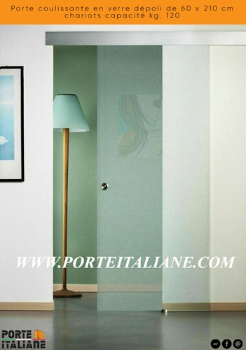 Porte coulissante verre - porte,