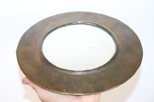 Miroir oriental rond, en laiton, Marocain? 22 cm 