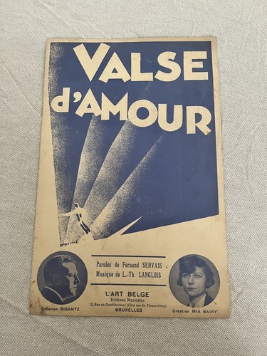 Partition valse - partition, « valse