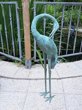 Belle Statue En Bronze, Héron (Héron De Pêche), 82Cm