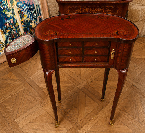Commode dame marqueterie - commode, en
