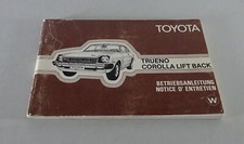1977 Toyota Trueno / Corolla Liftback Owners Manual / Handbook