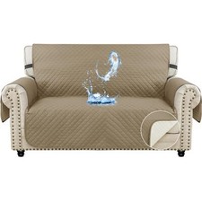 Housse Canapé 2 Places 127cm - Impermeable Housse de Canapé avec Accoudoirs U...