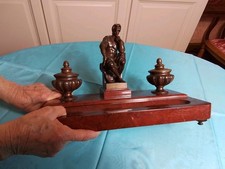 ENCRIER  BRONZE ET MARBRE