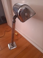 LAMPE ART DECO METAL CHROME