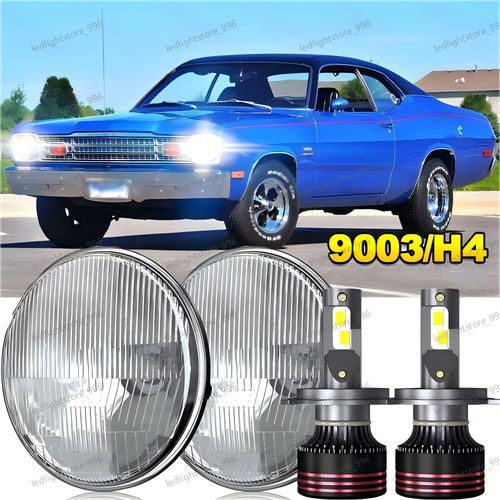 Led round headlights - 7", drl