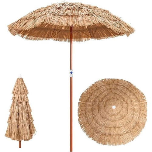 Parasol pliable paille - en,