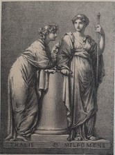 Les muses Thalie et Melpomene