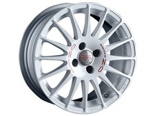 OZ Superturismo WRC Alloy Wheel in 6x14 ET15 4x108 Race White Red Lettering