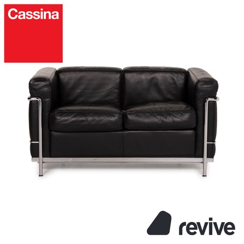 Cassina leather sofa - lc,