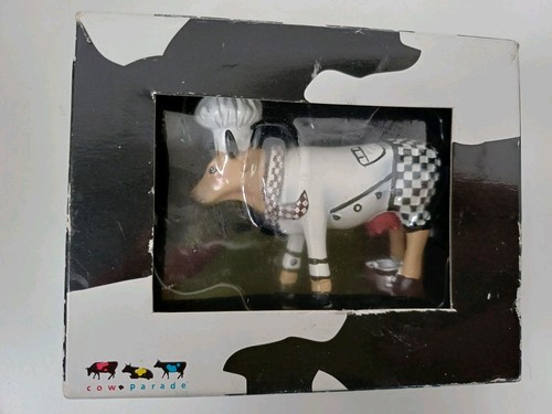 Cow parade chef - cow, figurine