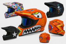 Casque de moto ,tout-terrain, moto cross, avec lunette, bmx , trottinett , vélo