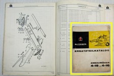 IHC Mc Cormick 323 423 523 624 Parts List for 4-15 4-16 Mounted Mowers 1965