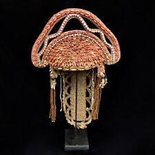 Asmat Tribal Warrior Headdress Hat Papua New Guinea Head Hunter Primitive Art
