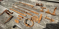 Lot of Targette Latch Lock Snap Door Handle Antique 18th Century Wrought Iron