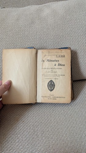 Ancien livre dix minutes - livre,