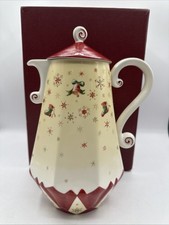 Rare Villeroy & Boch Toys Fantasy Coffee Pot with Christmas Motif